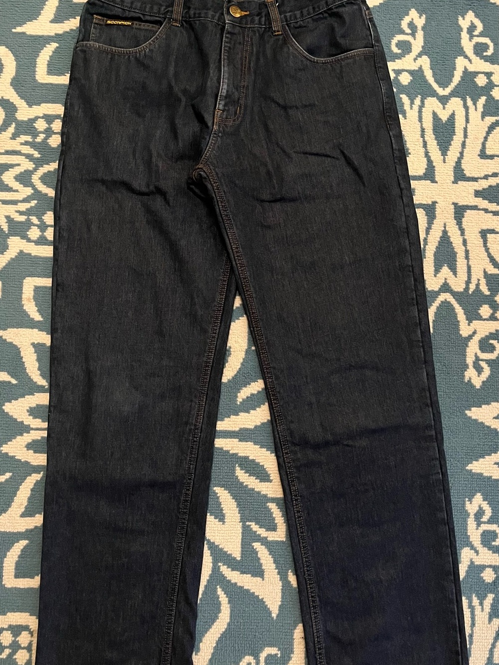 Men's Dark Wash Jeans - Black |